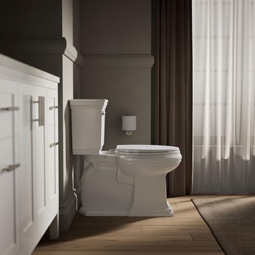 Image of KOHLER K-4774-0 Brevia Elongated White Toilet Seat with Quick-Release Hinges And Quick-Attach Hardware For Easy Clean, White