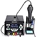 YIHUA 853D 5A-II Professional Soldering, Rework, and Power Supply Station Bundle with #2300 Hot Air Nozzles with Iron Holder, Cleaning Kit, and Accessories (38 Items)