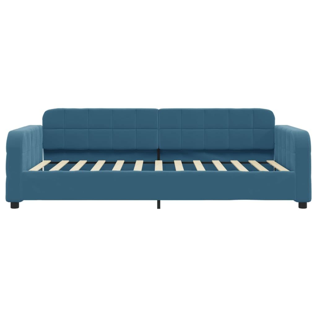 Brokky 354064 Letto da Giorno Blu 100x200 cm in Velluto Divano Letto,Giroletto, Singolo, Matrimoniale, Moderna