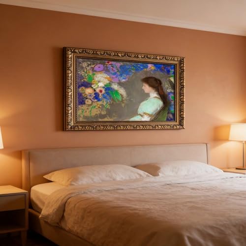 Décoration murale Odilon Redon Portrait de Violette Heymann cadre inclus