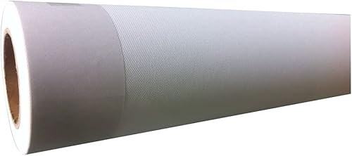 MELDIKISO Rollo de lona mate, 24 x 75 pies para formato ancho, 100% poliéster, textil impermeable a base de agua, 8.47ozm.
