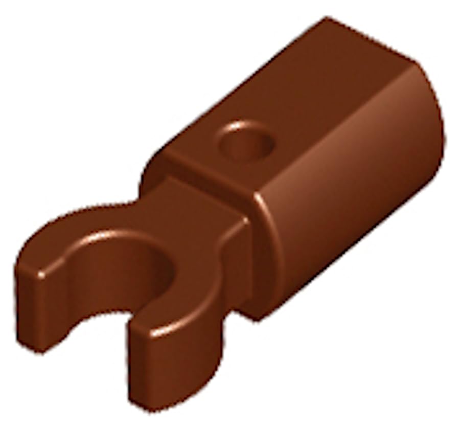 LEGO Bar Holder with Clip Brick, Part 11090 (Reddish Brown, 10, Bricks) โ image 1