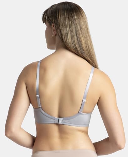 Image of Jockey 1816 Women Wirefree Padded Soft Touch Microfiber Elastane Stretch Full Coverage T-Shirt Bra with Lace Styling