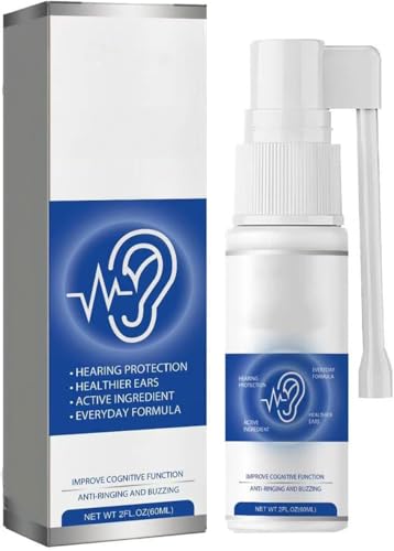 Spray para el alivio del tinnitus: alivio rápido del zumbido y soporte auditivo. Reduce el zumbido y las molestias. Suave, seguro y fácil de usar. Para hombres y mujeres.