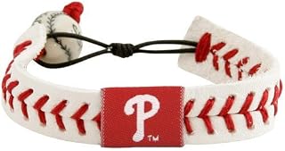 Football Fanatics MLB Philadelphia Phillies Leather Baseball Seam Bracelet
