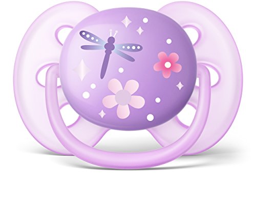 Chupeta Ultra Soft Decorada 6-18 Meses Dupla, Philips Avent, Lilás