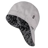 Fullsheild Mens Women's Cotton Welding Cap FR Reversible Welder Caps Hat One Size for Welder Electrician Power Gas Oilfield (US, Alpha, One Size, Paisley Gray)