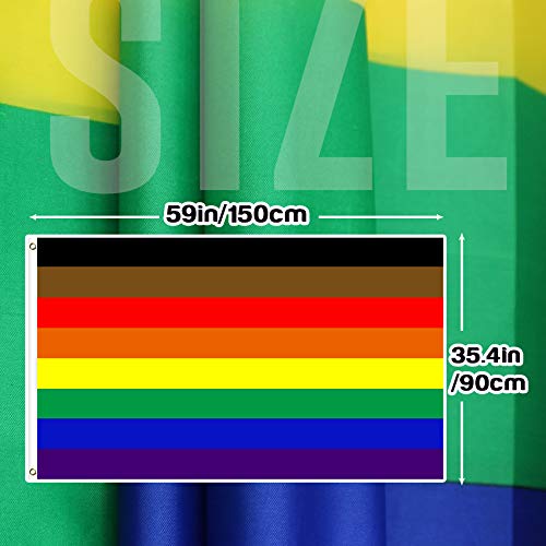 Orgoglio Di Progresso 3x5 FT Super Poliestere Arcobaleno - Foto 4