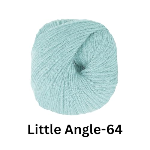 Image of VCR 4 Ply Powder Blue Little Angle Yarn, 25 Grams, 92 Meters Length, 100% Acrylic Soft Baby Knitting Yarn for Crochet, Newborn Sweaters, Soft Baby Socks, Mittens and Leggings, Pack of 1