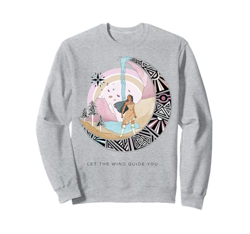 Sweatshirt Disney Pocahontas vêtement mode femme pull col rond imprimé Let The Wind Guide You