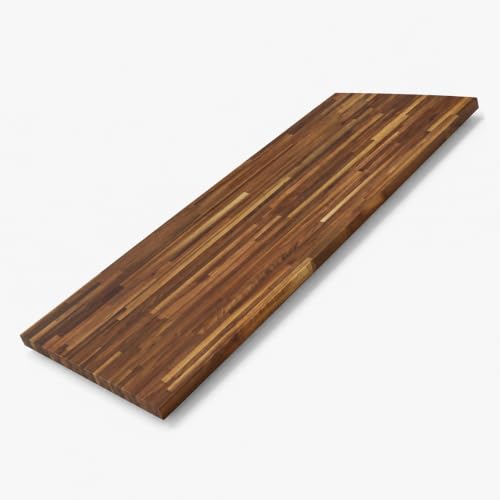 Image of CONSDAN Butcher Block Counter Top, Walnut Solid Hardwood Countertop, Wood Slabs for Kitchen, Reversible, Both Side Polished, Prefinished with Food-safe Oil, 1.5 inch Thickness, 72 inchx25 inch