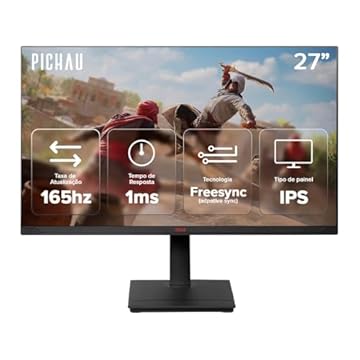 Monitor Gamer Pichau Centauri Pulse 27, 27 Pol, IPS, 2K, 165Hz, 1ms, FreeSync, HDMI/DP, PG-CRPLS27-BL01