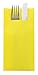 Sovie Home Linclass®Airlaid serwetki na sztućce, jednokolorowe | żółte | idealne na ślub i urodziny | 40 x 40 cm | 12 sztuk