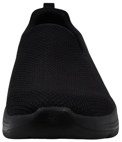 Image of Skechers Women's Go Walk Arch Fit - Grateful, Black, 6 Wide