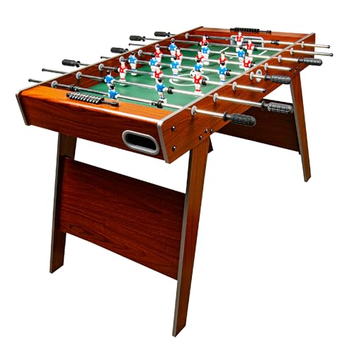Leomark Futbolín de Mesa futbolines Classic, Mesa de Madera para Jugar al futbolín, Dimensiones: 122 x 61 x 79(A) cm