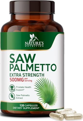 Saw Palmetto for Men 1000MG – 3X Strength Prostate Health Supplement – Herbal Extract Supplement – Prostate Supplements for Men’s Health Support, Prostate Urinary & Hair Health Support – 120 Capsules