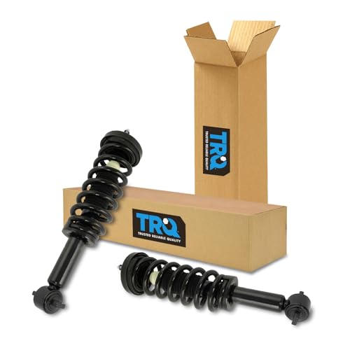Image of TRQ Front Driver and Passenger Side Strut and Spring Assembly Set Loaded | For 14 Ford F-150 4 Wheel Drive XL XLT Lariat