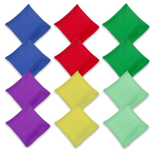 Miniatura 8 de Flintronic 12pcs Bolsas De Frijol De Nylon, Toss Game Bean Bags, Juego Lanzamiento Para Aire Libre Mini Cornhole Bolsas Para Lanzar Deportes Al Aire Libre Juegos Familiares Juguetes Para Niños