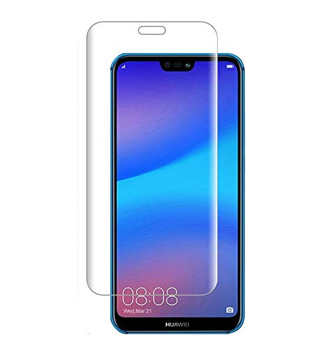 For Huawei P20 lite ガラスフィルム ファーウェイ P20 lite ガラス 画面 全面吸着 液晶保護 シート ガラスフィルム 貼り付け簡単/干渉しない/浮きなし/ヘラ付き