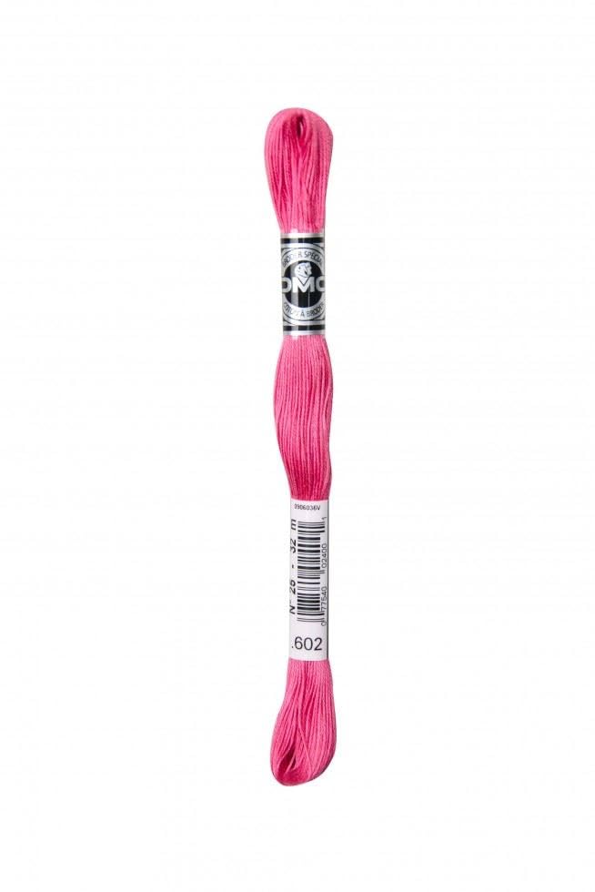 DMC Size 25 Coton A Broder Special Embroidery Thread - 602 Pink - Each — image 1