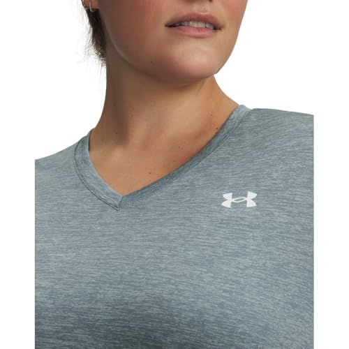 Image of Under Armour Women's Tech Twist V Neck Short Sleeve T-Shirt