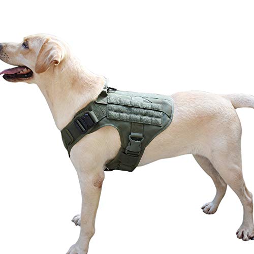 Tactical Dog Vest with Handle Molle Service K9 Harness