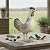 Comfy Hour 10.4" Decorative Hen Rooster Statue, Artisan Crafted Chicken Figurine, for Kitchen & Dining, Vintage Farmhouse Style Home Decor Accent, Polyresin Country Sculpture