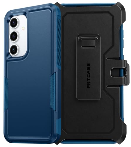 Coque Samsung S24 FE robuste antichoc bleue pour randonnée et sport