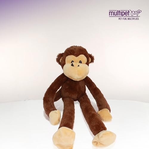 Multipets Swingin 56 cm großes Hundespielzeug aus Plüsch mit extralangen Armen und Beinen und Quietscher