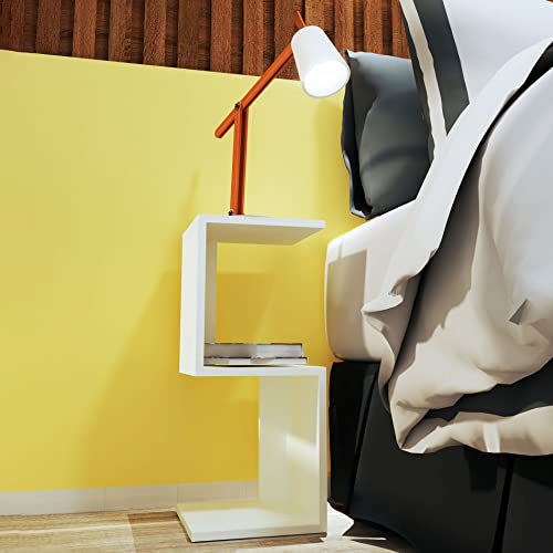 Nicho Mesa Cabeceira Modelo S MDF Branco