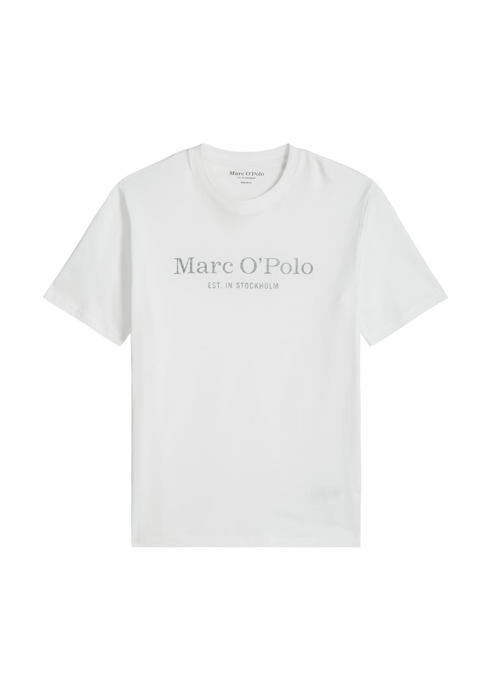 Marc O'polo Men's White Marc Oߴpolo Organic Cotton T-Shirt With Round Neck, (White), M