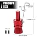 X AUTOHAUX 2pcs Universal Aluminum Sound Muffler Pipe Whistle Car Blow Off Valve Simulator Whistle Tailpipe XL Size Black Red