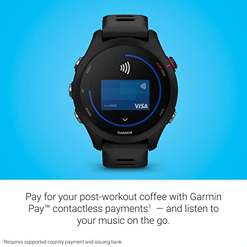 Image of Garmin Forerunner 255S Music, Smaller GPS Running Smartwatch with Music, Advanced Insights, Long-Lasting Battery, Black