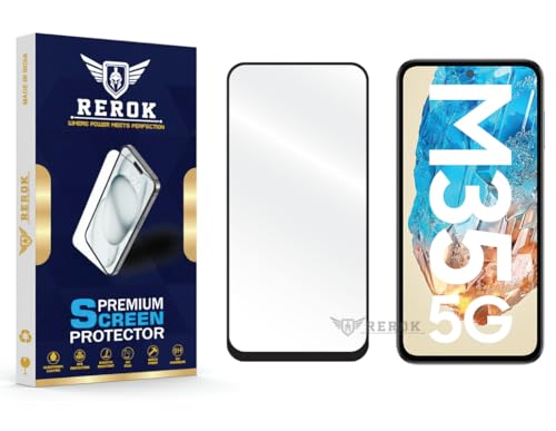 Image of Gorilla Tempered Glass Screen Protector Compatible with Samsung Galaxy M35 [Pack of 1] | Edge-to-Edge, Bubble-Free, Case Friendly, Easy Installation Kit