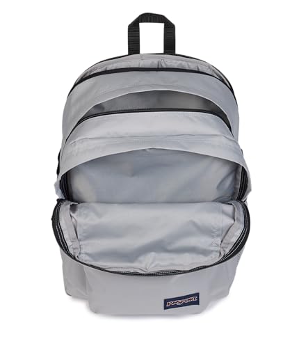 Image of JanSport Main Campus Backpack - Travel or Work Backpack with 15-Inch Laptop Sleeve and Dual Water Bottle Pockets, Grounded Grey