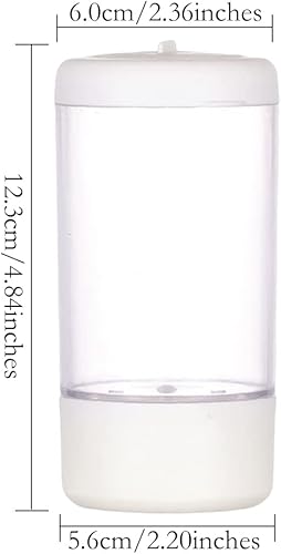 Miniatura 7 de HyzaPhix Juego de 2 saleros y pimientas dispensador de especias recargable recipientes de plástico para especias con agujeros ajustables para cocina