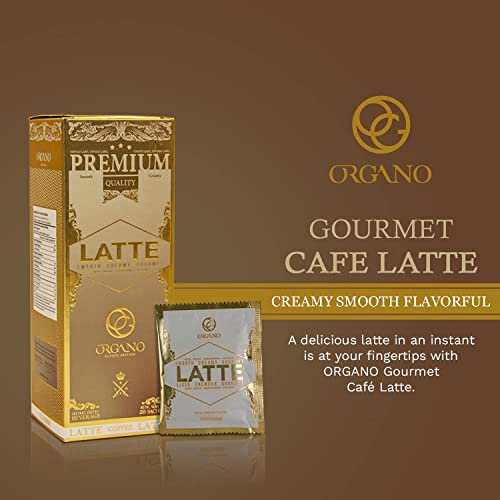 Organo Gold Gourmet Cafe Latte Coffee With Ganoderma Lucidum (1 Box Of 20 Sachets) #TOP1