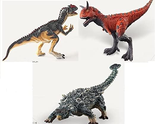 Sharva Enterprise Medium Size Therizinosaurus Spinosaurus Giganotosaurus Dinosaur Toy Realistic Action Figures Educational Toy for Kids (Multicolor)