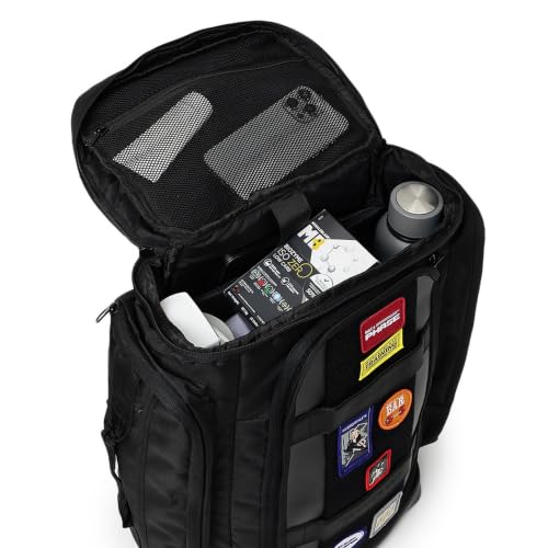 Image of MuscleBlaze Hypermove Athlete Backpack, Stealth Black, 40L | For Men and Women | Sports Bag