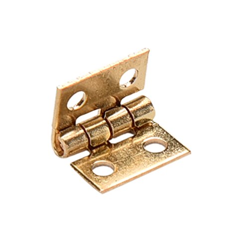 Mini charnière plaquée cuivre pour restaurer un coffret ou meubler une maison de poupée