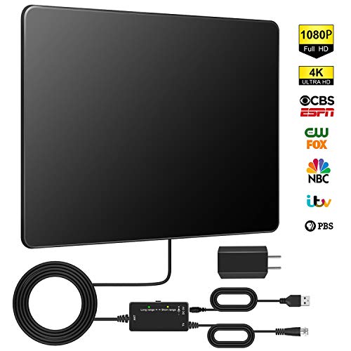 [Upgraded 2020] TV Antenna, Digital HDTV Antenna Indoor, Up to 130+ Miles Long