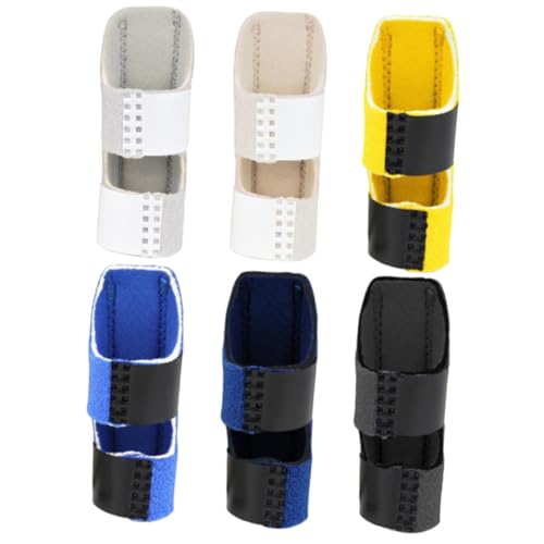 KOMBIUDA 6pcs Finger Splint Mallet Finger Support Brace Elastic Hand Splint for Fast