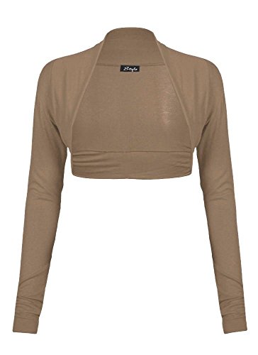 Torera para mujer manga larga bolero cómodo que estiliza brazos y hombros M