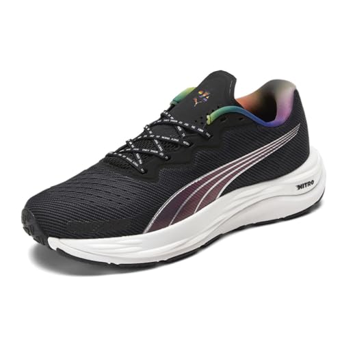 PUMA Womens Velocity Nitro 2 Out Running Sneakers Shoes - Black - Size 9.5 M2