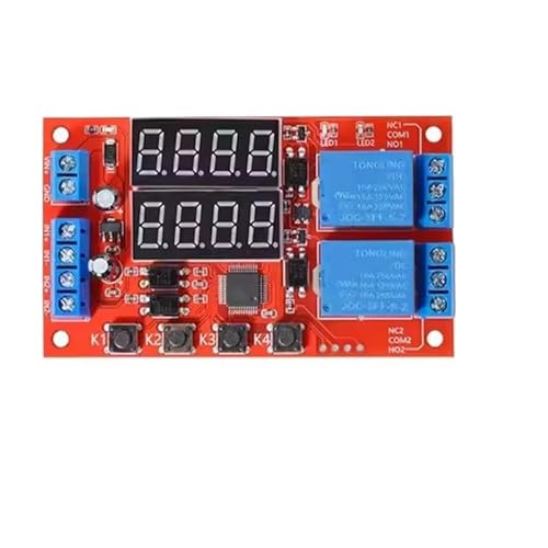 Module de relais de temporisation 12V avec bouton rotatif réglable LED - 5
