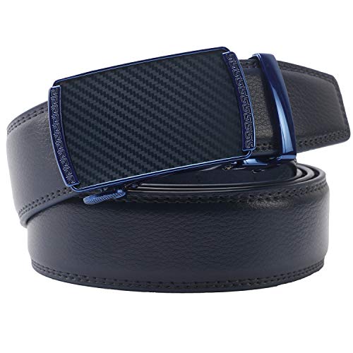 Image of Lavemi Men's Real Leather Ratchet Dress Casual Belt, Cut to Exact Fit,Elegant Gift Box