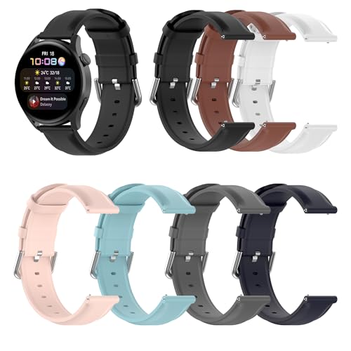 Bracelet de montre 20mm cuir véritable de remplacement pour Huawei Watch GT3 42mm