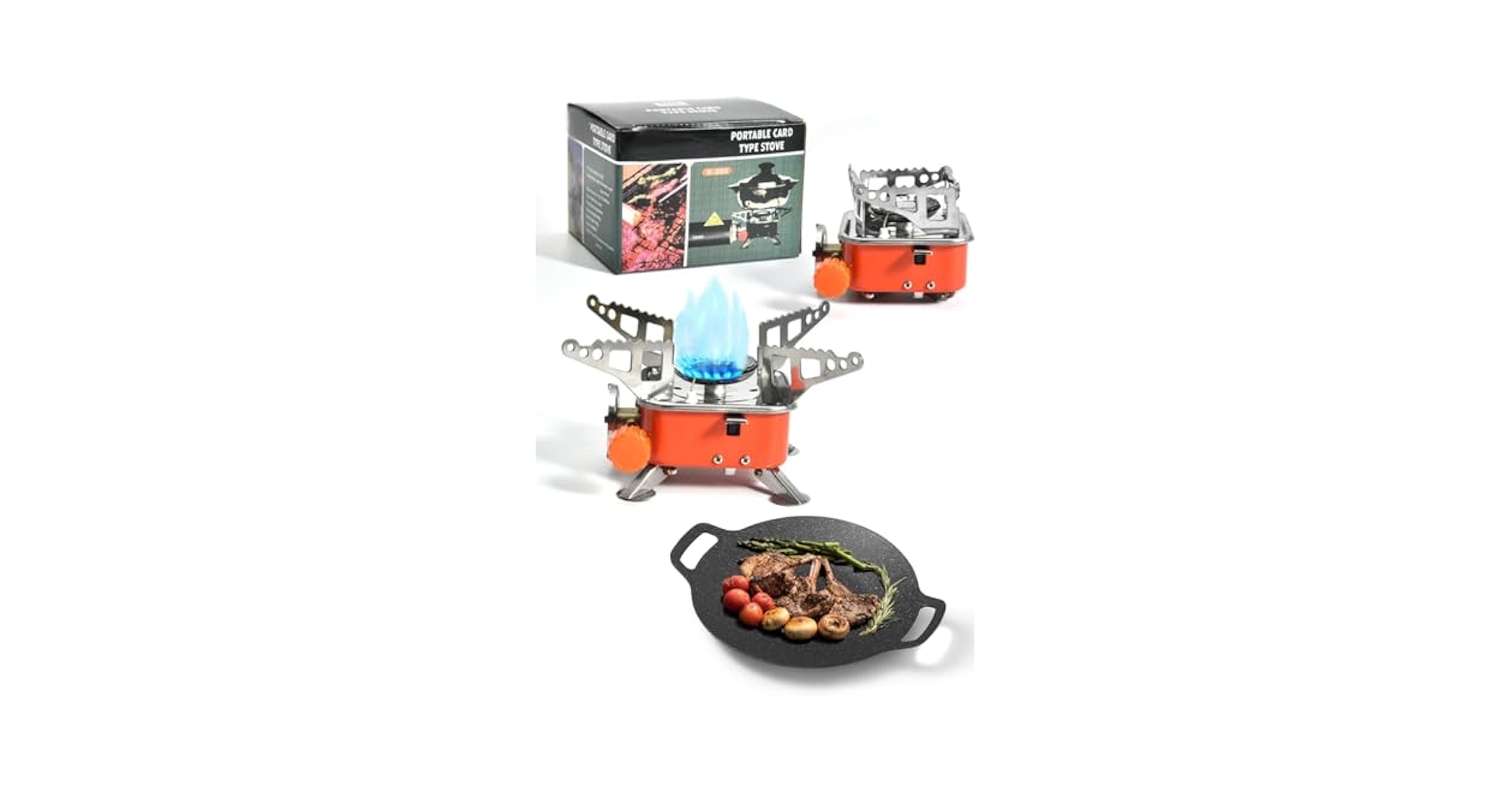 Amazon | 屋外折りたたみカセットコンロセット 鉄板 マルチ