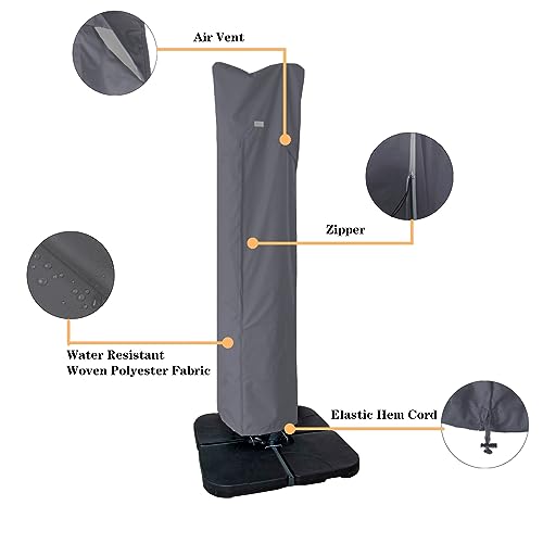 image for Garden Balsam Patio Umbrella Cover for 9ft to 13ft Offset Umbrella, Fa