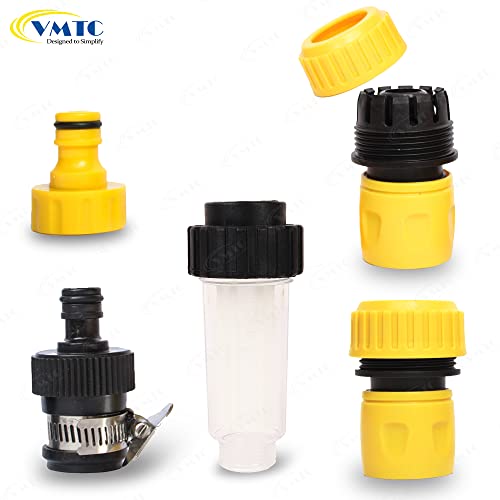 Image of VMTC Water Filter Kit 3 /4 inch for High-Pressure Car Washers: Compatible with Karchre K1-K7, Bosch AQT & Aquatak, Black & Decker, Hubertt, and More